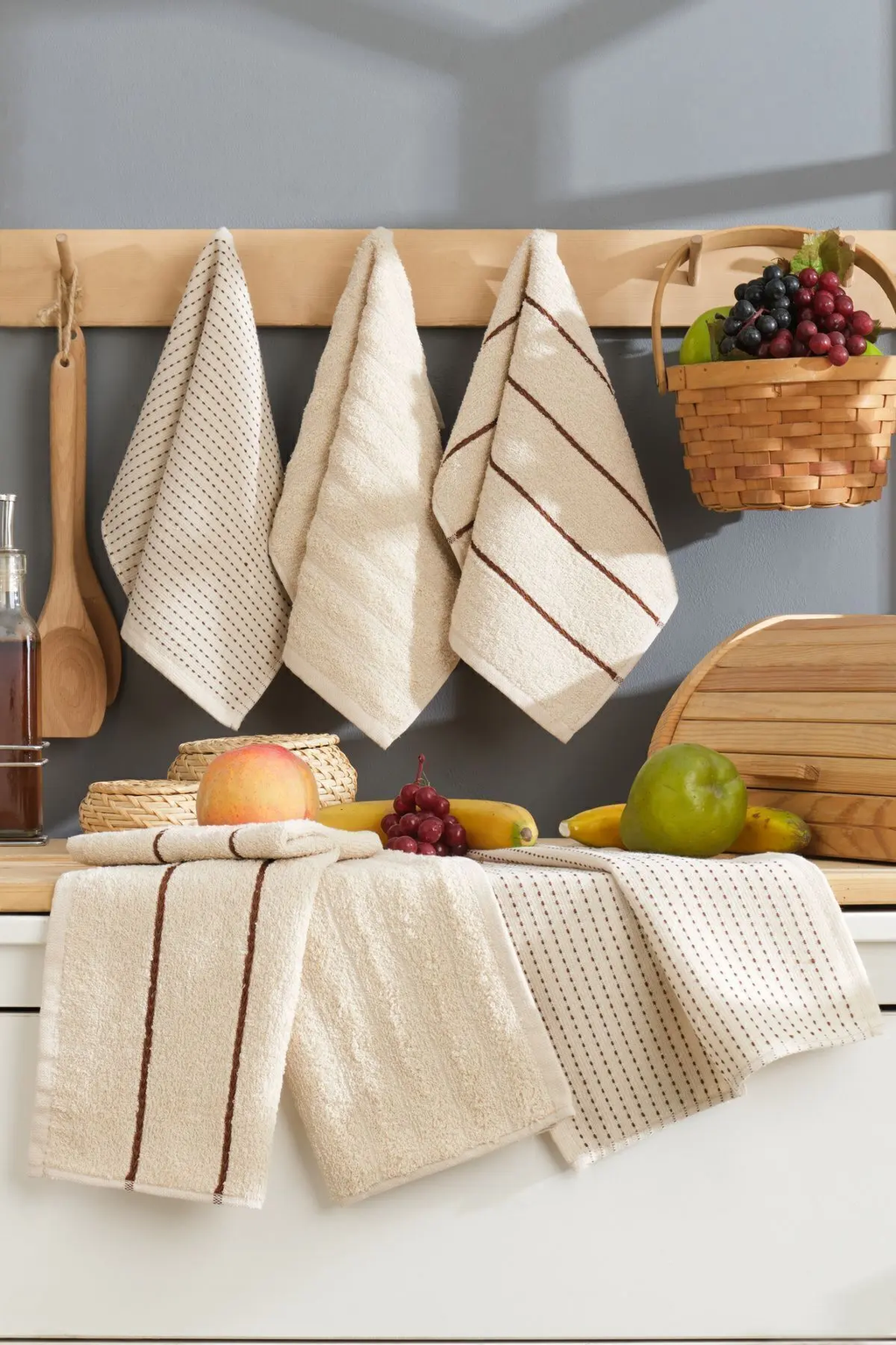 INTER Z Sophia 6'lı 30x50 Cm Mutfak Havlusu