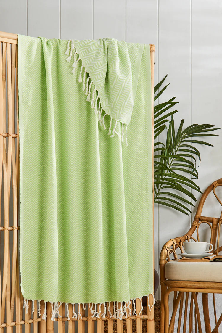 %100 Pamuk Plaj Havlusu, Marmaris, Fıstık Yeşili