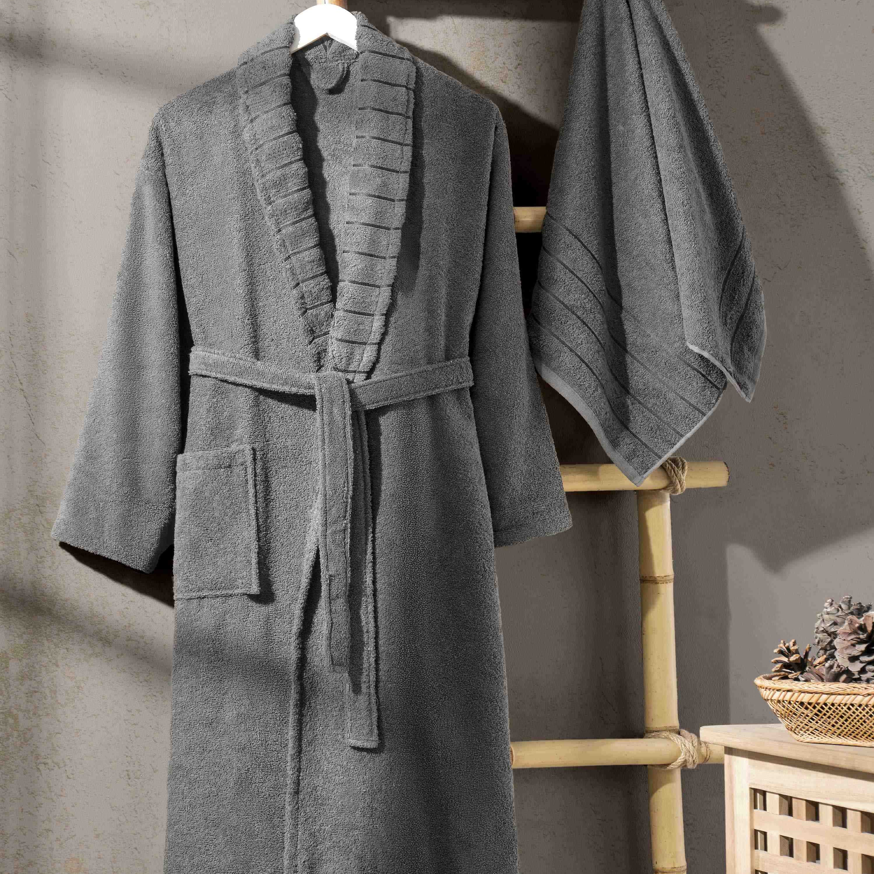 Carla Havlulu Bornoz Seti Antrasit