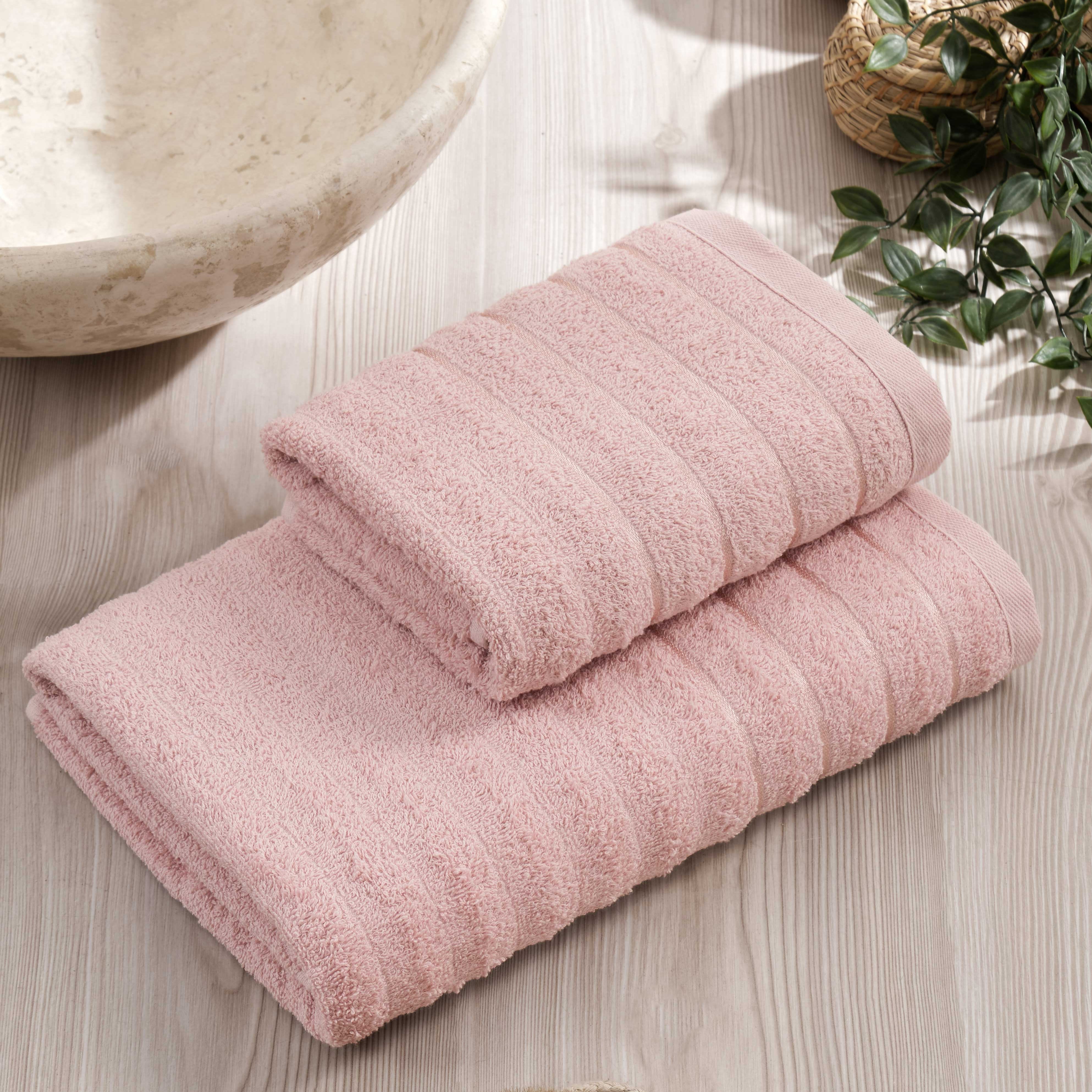 INTER Z 2'Li Dalga Pudra Banyo Havlu Seti