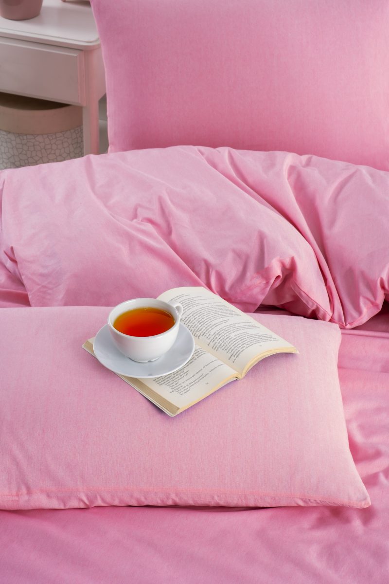 Pamuklu Nevresim Takımı Lastikli Çarşaflar Tek ve Çift Kişilik Seçenekli Pembe