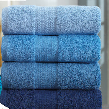 INTER Z 4'lü Rainbow - Mavi Serisi El Havlu Seti