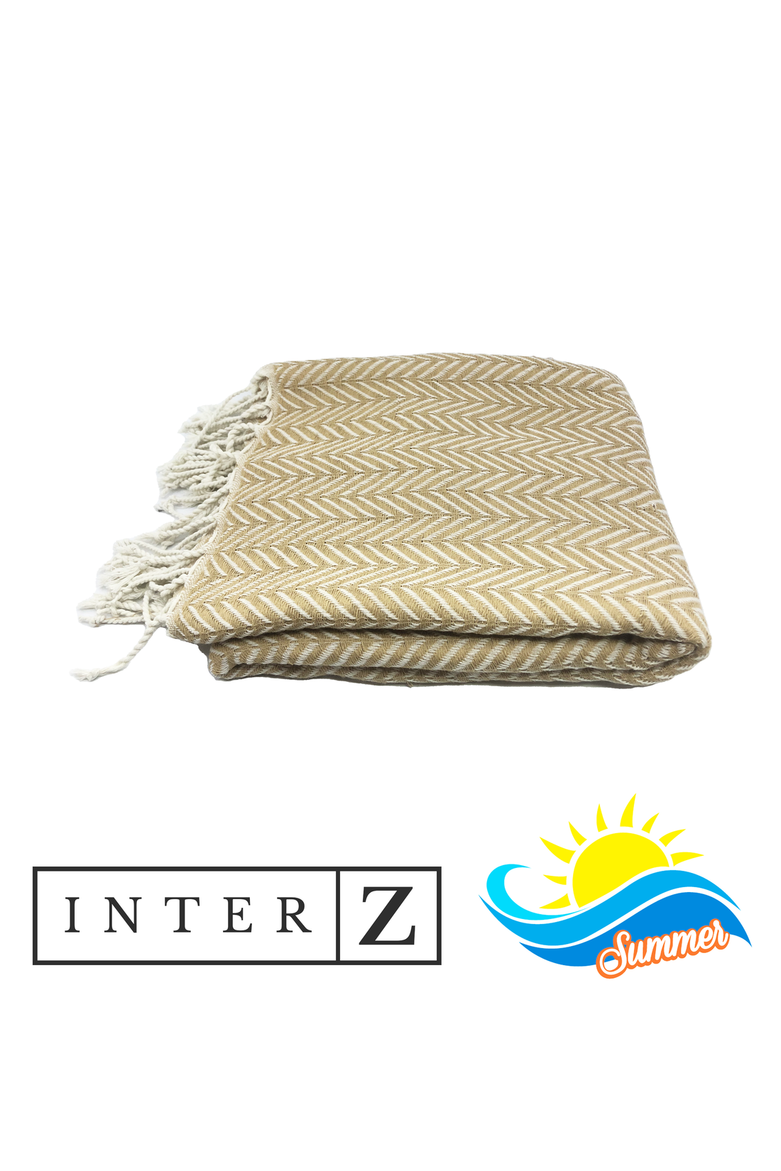 %100 Pamuk Plaj Havlusu, Marmaris, Kahverengi