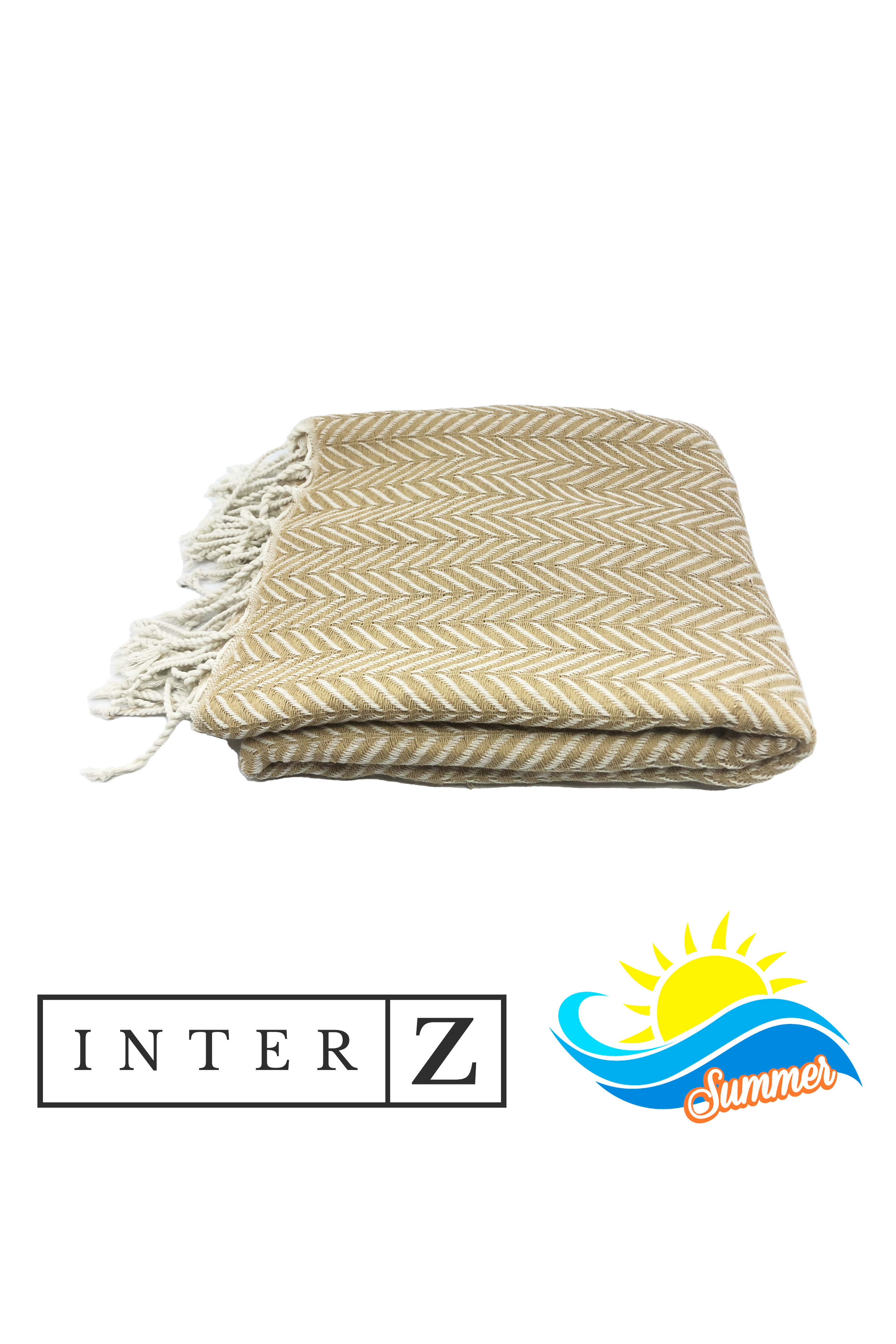 %100 Pamuk Plaj Havlusu, Marmaris, Kahverengi