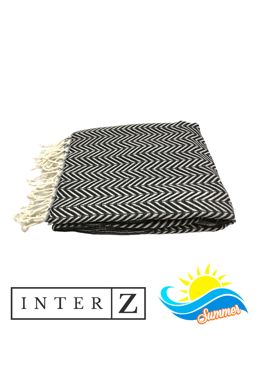 %100 Pamuk Plaj Havlusu, Marmaris, Siyah